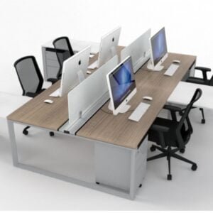 Jiph & Finss Computer Lab Table With Privacy Panels ( 4 SEATER) | MODEL : JIPH-CL-01