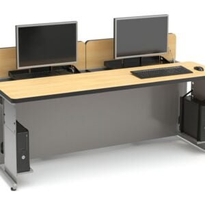 Jiph & Finss Wooden Computer Lab Table (2 SEATER) | MODEL : JIPH-CL-06