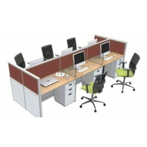 Jiph & Finss Double Sided Office Workstation | Computer Lab Table | ( 6 SEATER) | MODEL : JIPH-CL-09