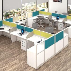 Jiph & finss Set of 3 Person Linear workstation | FNS-WS-365