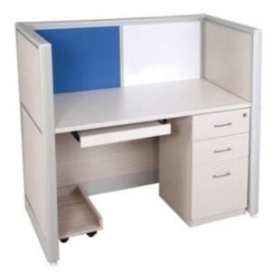 Jiph & finss Wooden Rectangular Cubical Office Table | WORKSTATION-07