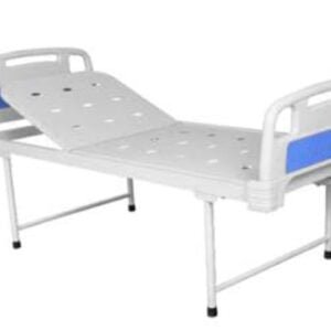 Jiph & finss Semi Fowler Bed (Manual with ABS Side and Wheels) | Back Support Bed for Hospitalized Patients | J-H-05