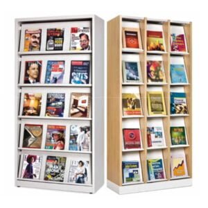 Jiph & fins wood & steel periodic display book racks | BOOK RACK-05