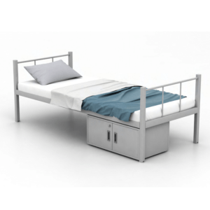 Jiph & finss metal single bed with storage for hostel | HOSTEL SINGLE BED WITH BOX STORAGE-17