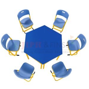 Hexa-Hub Kids Desk for kindergartens and early learning classrooms