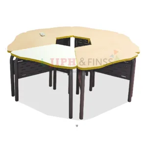 Scholar-203/A Curved Collaborative Desk