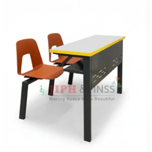 Scholar-220 school desk arranged in a modern classroom with durable metal frame and clean institutional design