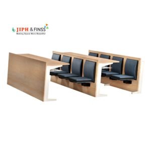 Lakshya Scholar foldable lecture desk with cushioned seating for college and university classrooms