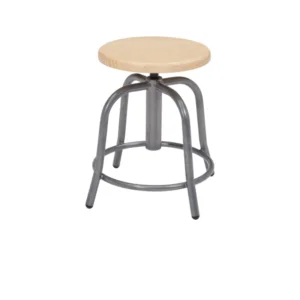 Jiph & finns Height Adjustable Wood LAB STOOL | MODEL : STL-12