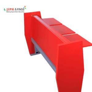 University students working at durable two-seater student desk