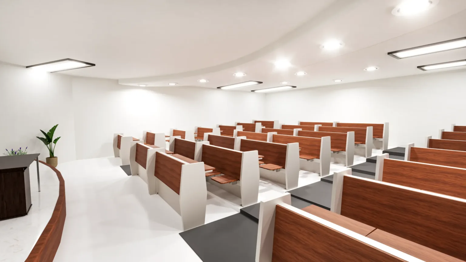 Ergonomic college desks and chairs designed for student comfort