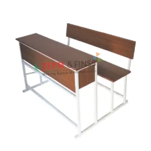 Classroom desk bench metal frame