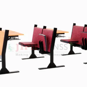 Lecture room desking with ergonomic design for colleges and training centers